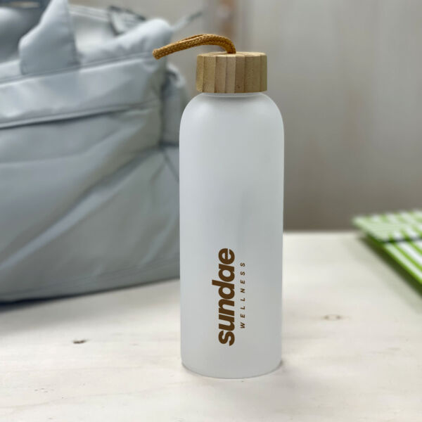 The Sundae Wellness frosted glass bottle Thumbnail