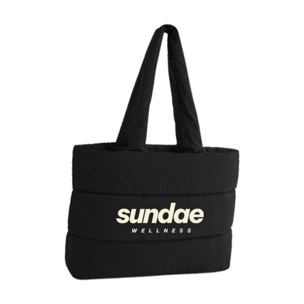  The Sundae Wellness Quilted tote bag - beige Thumbnail